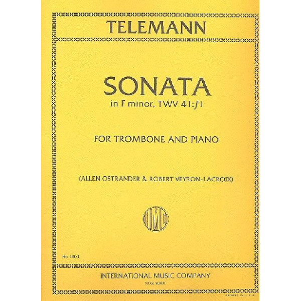 Sonata f minor for trombone and