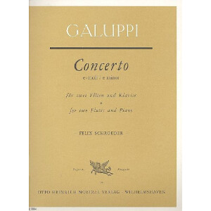 Concerto e-Moll für 2 Flöten