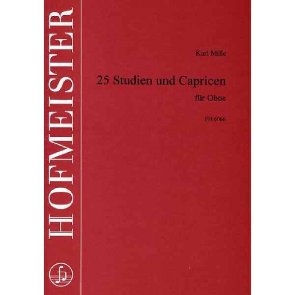 25 Studien und Capricen für Oboe