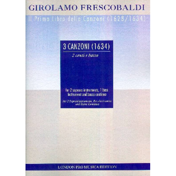 3 Canzoni di 1634