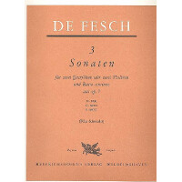 3 Sonaten op.7 für 2 Flöten und Bc