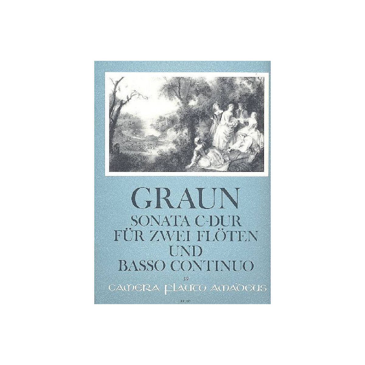 Sonate C-Dur für 2 Flöten und  box