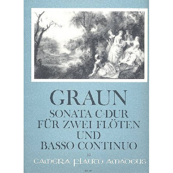 Sonate C-Dur für 2 Flöten und Bc