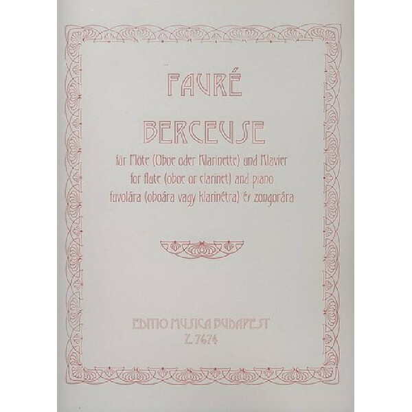 Berceuse op.16 for flute and piano