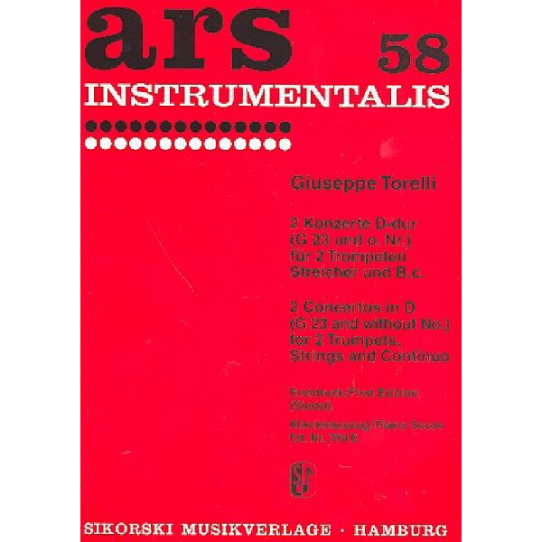 2 Konzerte D-Dur für 2 Trompeten,