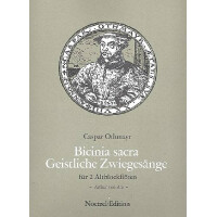 Bicinia sacra Geistliche Zwiegesänge