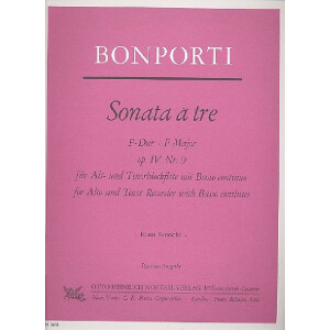 Sonata a tre F-Dur op.4,9 für