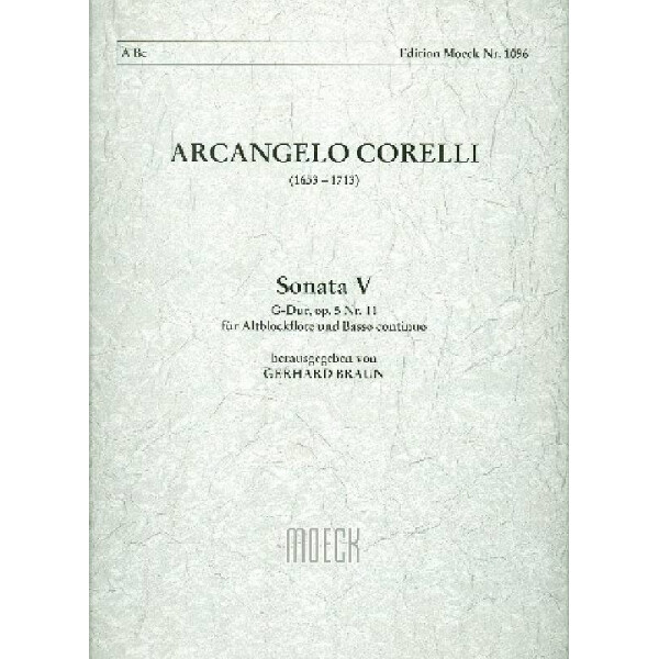 Sonata G-Dur op.5,11 für Altblockflöte