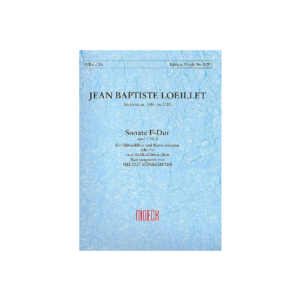 Sonate F-Dur op.1,4 für