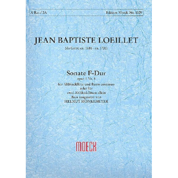 Sonate F-Dur op.1,4 für