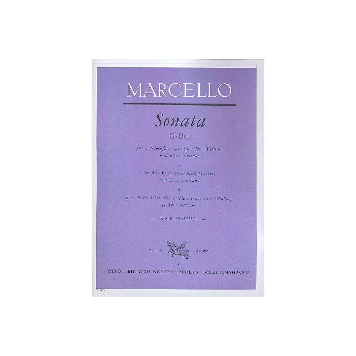 Sonate G-Dur für Altblockflöte box