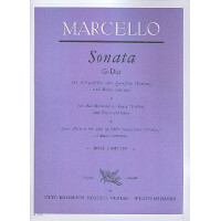 Sonate G-Dur für Altblockflöte