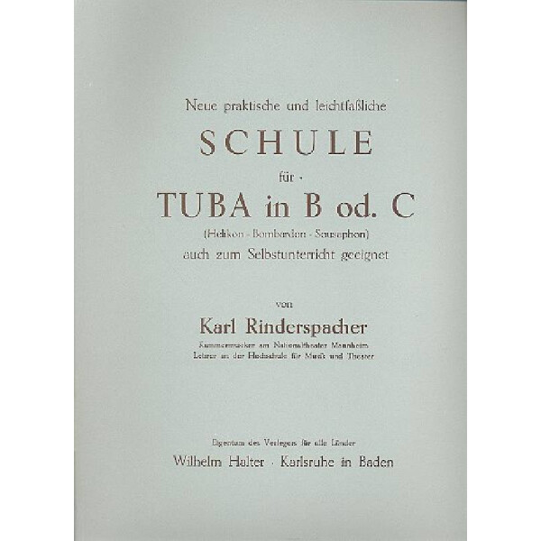 Leichtfassliche Schule für Tuba in B oder C