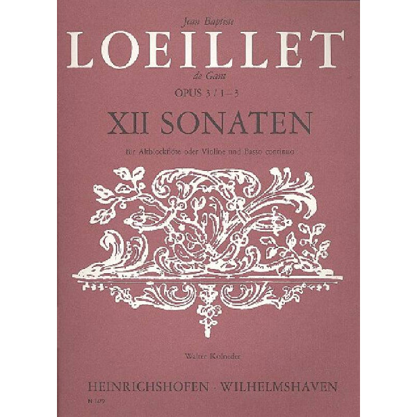 12 Sonaten op.3 Band 1 (Nr.1-3)