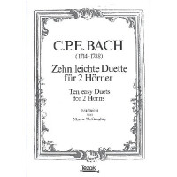 10 leichte Duette für 2 Hörner