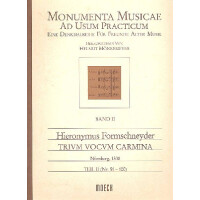 Trium vocum carmina Band 2