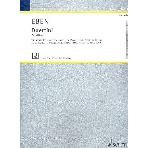 Duettini für Sopranblockflöte