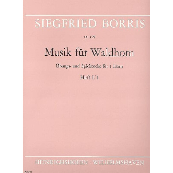Musik für Waldhorn op.109 Band 1 Teil 1