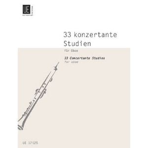 33 konzertante Studien f&uuml;r Oboe