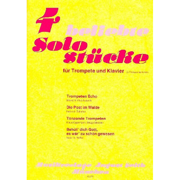4 beliebte Solostücke für Trompete
