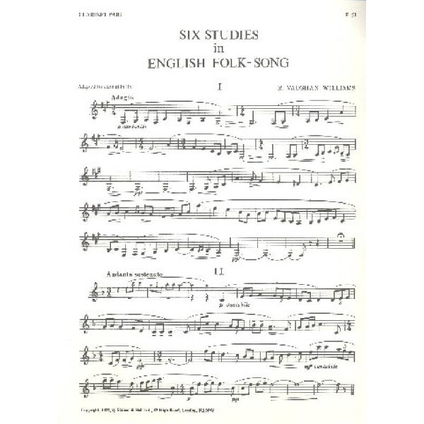 6 Studies in English Folk Songs
