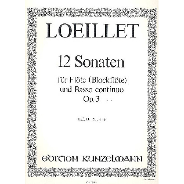 12 Sonaten op.3 Band 2 (NR.4-6)