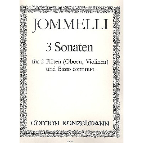 3 Sonaten für 2 Flöten (Oboen,