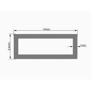 Eurolite Leer-Rohr 14x5,5mm clear LED Strip 2m
