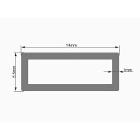 Eurolite Leer-Rohr 14x5,5mm clear LED Strip 2m