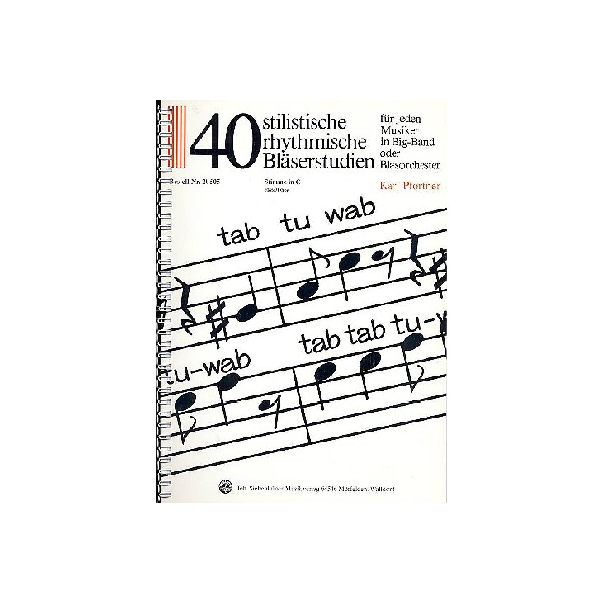 40 stilistische Bläserstudien in C box