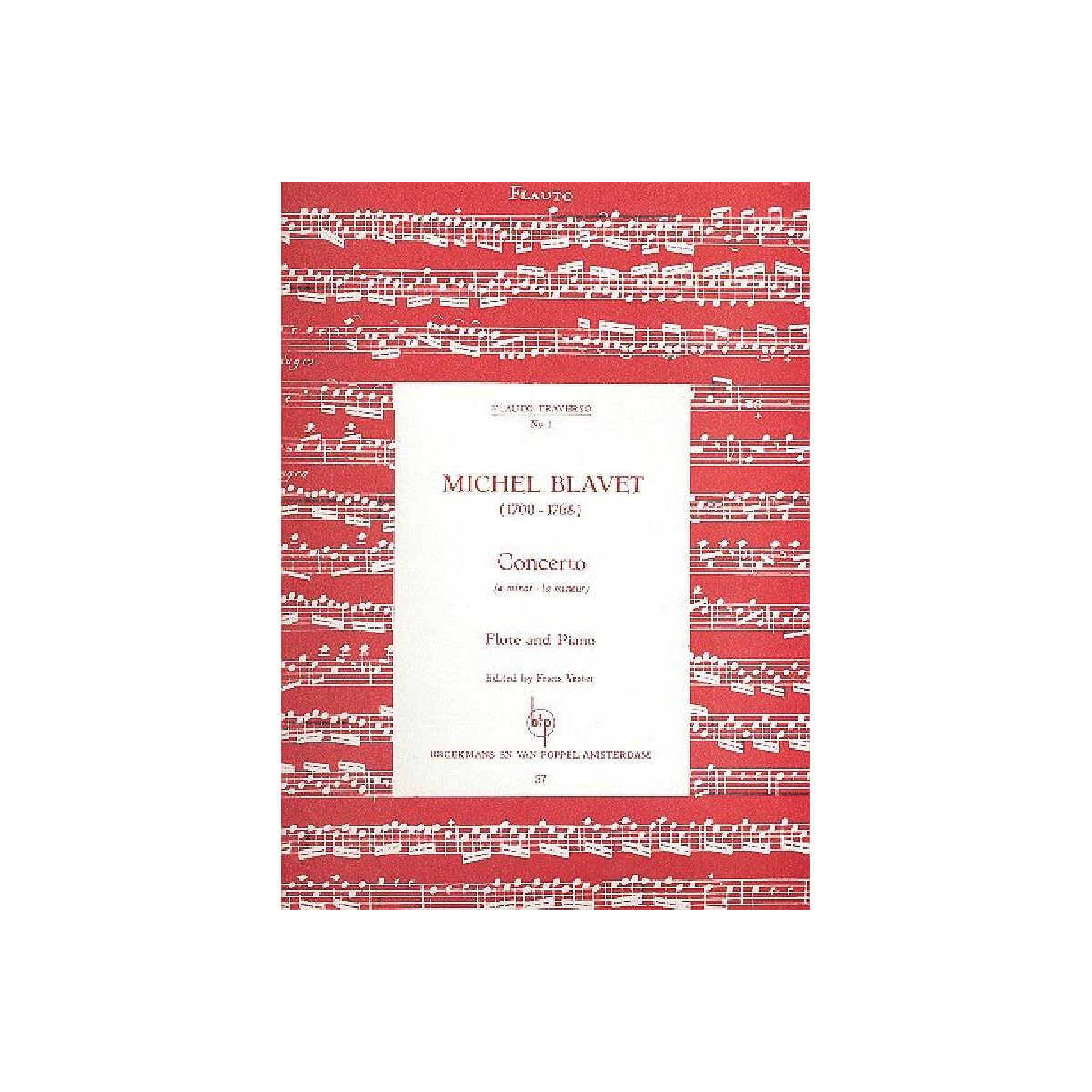 Concerto a minor for flute and piano box