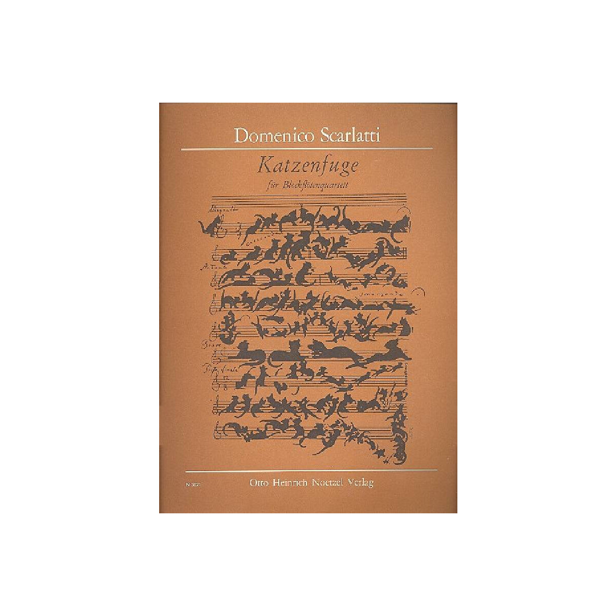 Katzenfuge für 4 Blockflöten ( box