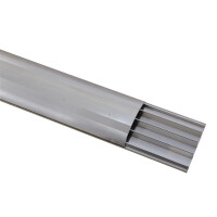 Eurolite floor cable duct 75mm wide silver 2m