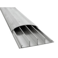 Eurolite floor cable duct 75mm wide silver 2m