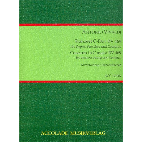 Konzert C-Dur RV469 für Fagott, Streicher und Cembalo