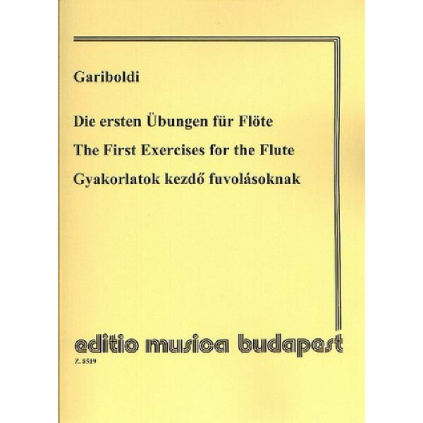 Die ersten Übungen für Flöte