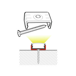 Eurolite holder for U-profile 20mm plastic