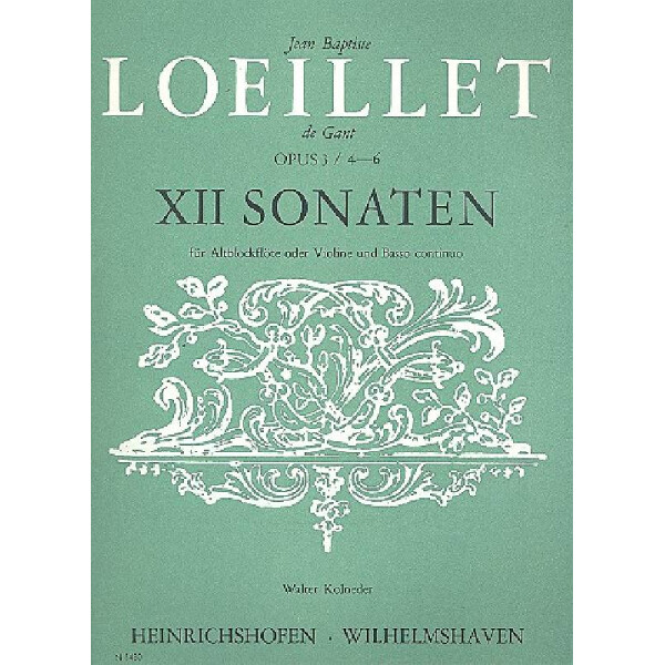 12 Sonaten op.3 Band 2 (Nr.4-6)