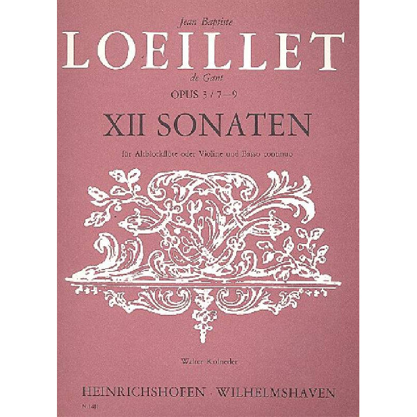 12 Sonaten op.3 Band 3 (Nr.7-9)