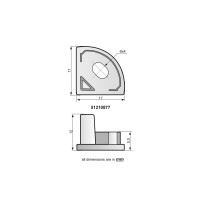 Eurolite Endkappen für Eck-Profil silber