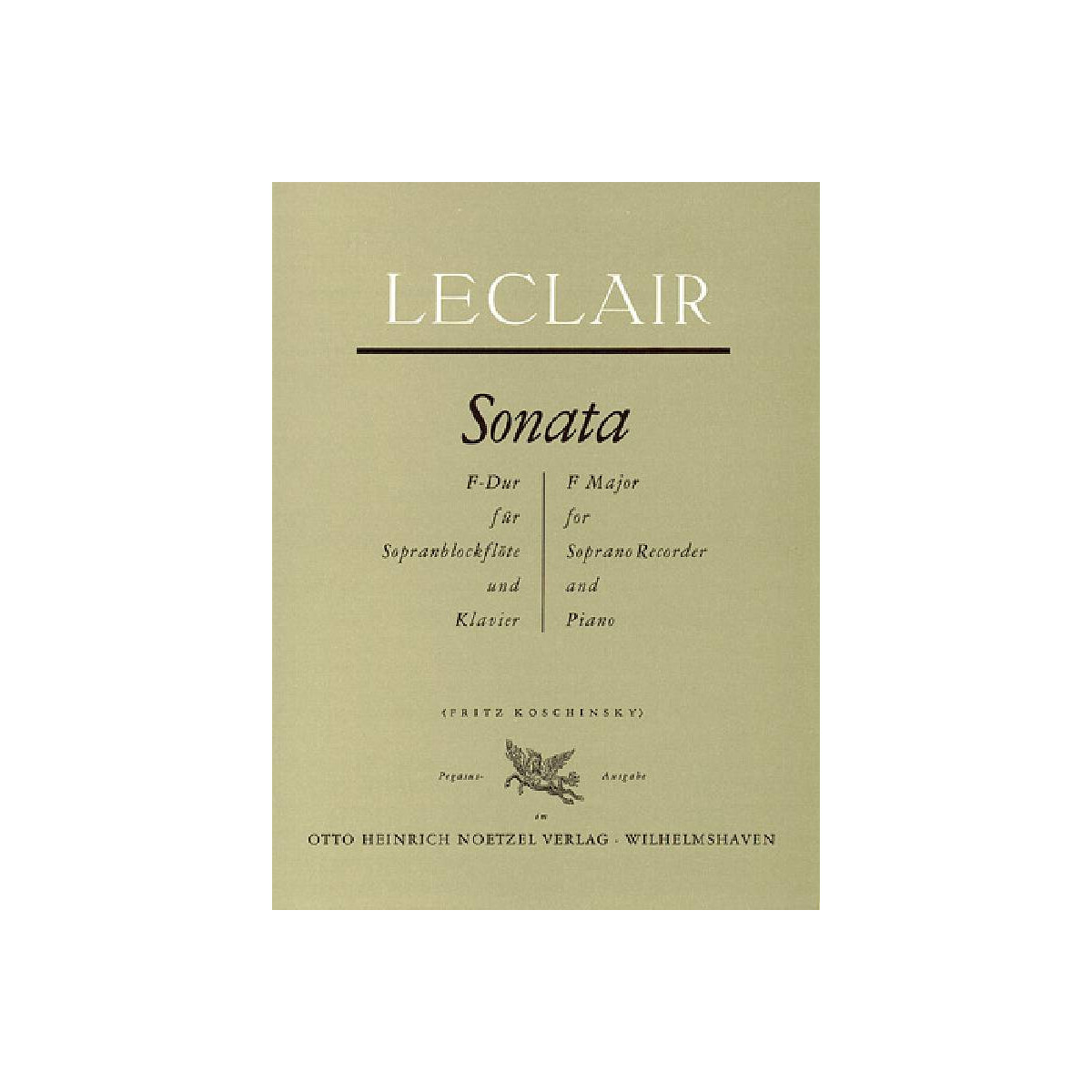 Sonata F-Dur für Sopranblock- box