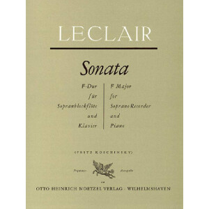 Sonata F-Dur für Sopranblock-