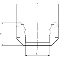 Eurolite Multiprofil für LED Strip silber 2m