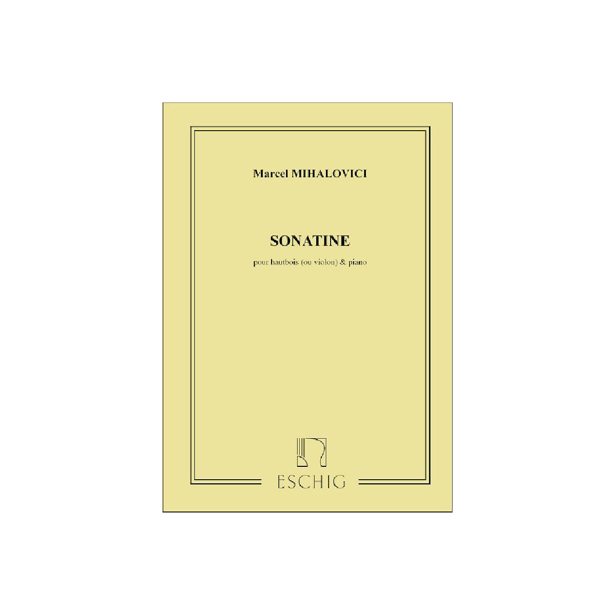 Sonatine op.13 pour hautbois box