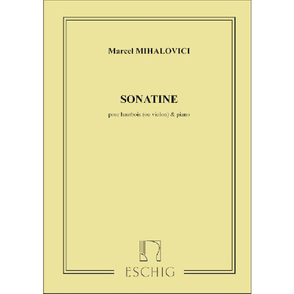 Sonatine op.13 pour hautbois