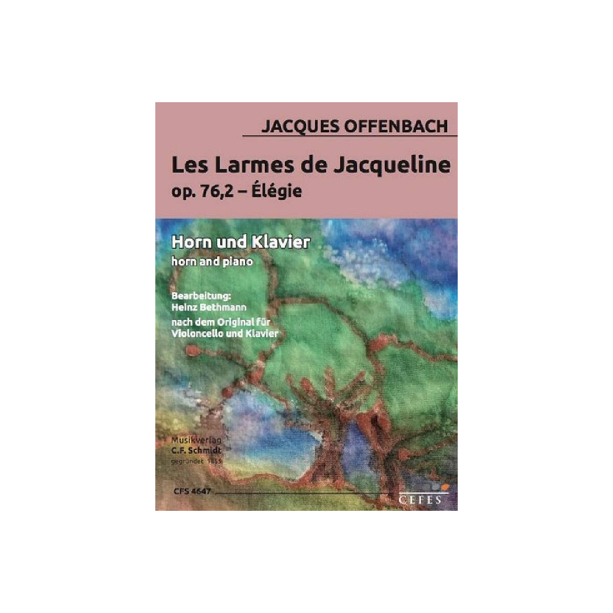 Les larmes de Jacqueline op.76,2