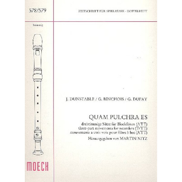 Quam pulchra es 3-stg Sätze für