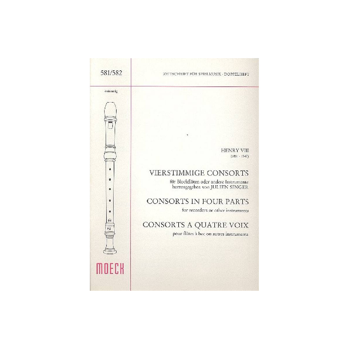 Vierstimmige Consorts für Blockfl&o box