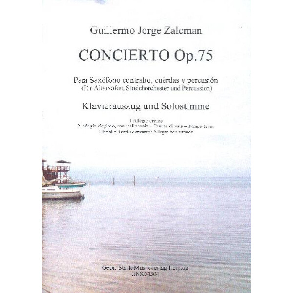 Concerto op.75 für Altsaxophon, Streichorchester und Percussion