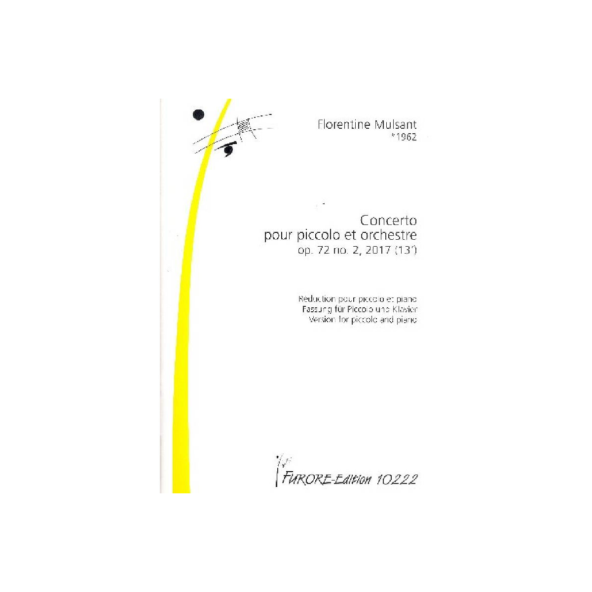 Concerto op.72,2 pour piccolo et orchest box